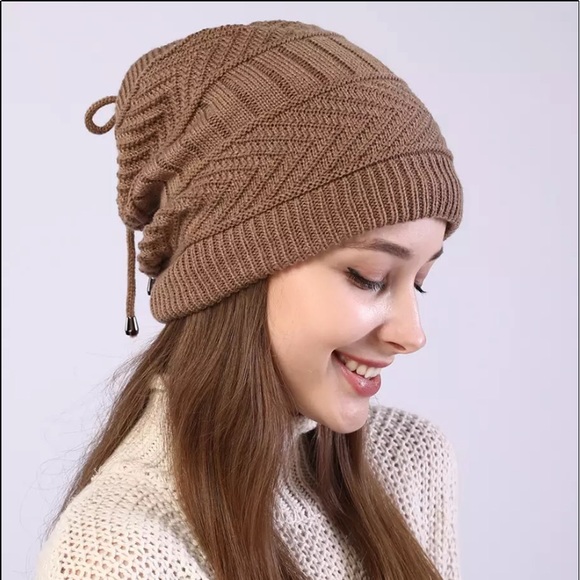 Accessories - Fleece Lined knit Beanie